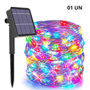 Cordão de LED Luzes de Fada c/ Carregamento Solar
