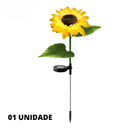 Luminária de Girassol - LED Solar à Prova d'Água
