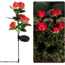 Luminária de Led Solar À Prova D'Água  Rosas