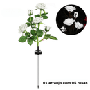 Luminária de Led Solar À Prova D'Água  Rosas