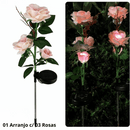 Luminária de Led Solar À Prova D'Água  Rosas