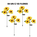 Luminária de Girassol - LED Solar à Prova d'Água