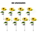 Luminária de Girassol - LED Solar à Prova d'Água