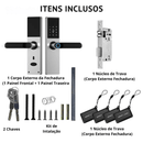 Fechadura Eletrônica Inteligente Digital Smart Tuya com Biometria, Wi-Fi