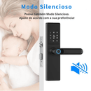 Fechadura Eletrônica Inteligente Digital Smart Tuya com Biometria, Wi-Fi