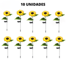 Luminária de Girassol - LED Solar à Prova d'Água