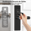 Fechadura Eletrônica Inteligente Digital Smart Tuya com Biometria, Wi-Fi