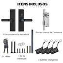 Fechadura Eletrônica Inteligente Digital Smart Tuya com Biometria, Wi-Fi