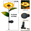 Luminária de Girassol - LED Solar à Prova d'Água