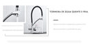 Torneira Gourmet Com Saída Para Água Filtrada Monocomando Quente e Fria Elegance Arc