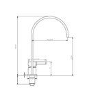 Torneira Monocomando Para Banheiro Elegance Noir - Cuba Alta e Cuba Baixa