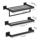 Acessórios Para Banheiro Luxury Ébano - Preto Matte