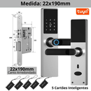 Fechadura Eletrônica Inteligente Digital Smart Tuya com Biometria, Wi-Fi