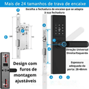 Fechadura Eletrônica Inteligente Digital Smart Tuya com Biometria, Wi-Fi