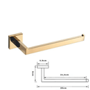 Acessórios Para Banheiro Luxury Gold Brilhante Em Aço Inoxidável