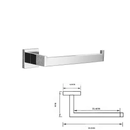 Acessórios Para Banheiro Luxury Cromado Aço Inoxidável