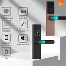 Fechadura Eletrônica Inteligente Digital Smart Tuya com Biometria, Wi-Fi