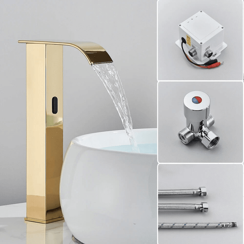 Torneira Para Banheiro Sense - Sensor Automático Quente e Fria - Cuba Alta e Cuba Baixa