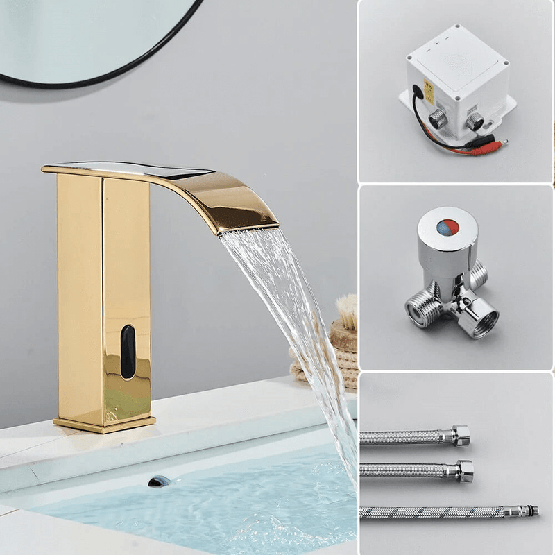 Torneira Para Banheiro Sense - Sensor Automático Quente e Fria - Cuba Alta e Cuba Baixa