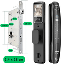 Fechadura Eletrônica Inteligente Reconhecimento Facial 3D Biométrica WiFi Digital - APP Eques