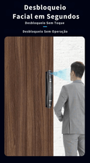 Fechadura Eletrônica Inteligente Reconhecimento Facial 3D Biométrica WiFi Digital - APP Eques