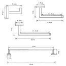 Acessórios Para Banheiro Luxury Cromado Aço Inoxidável