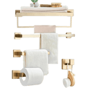 Acessórios Para Banheiro Luxury Gold Escovado