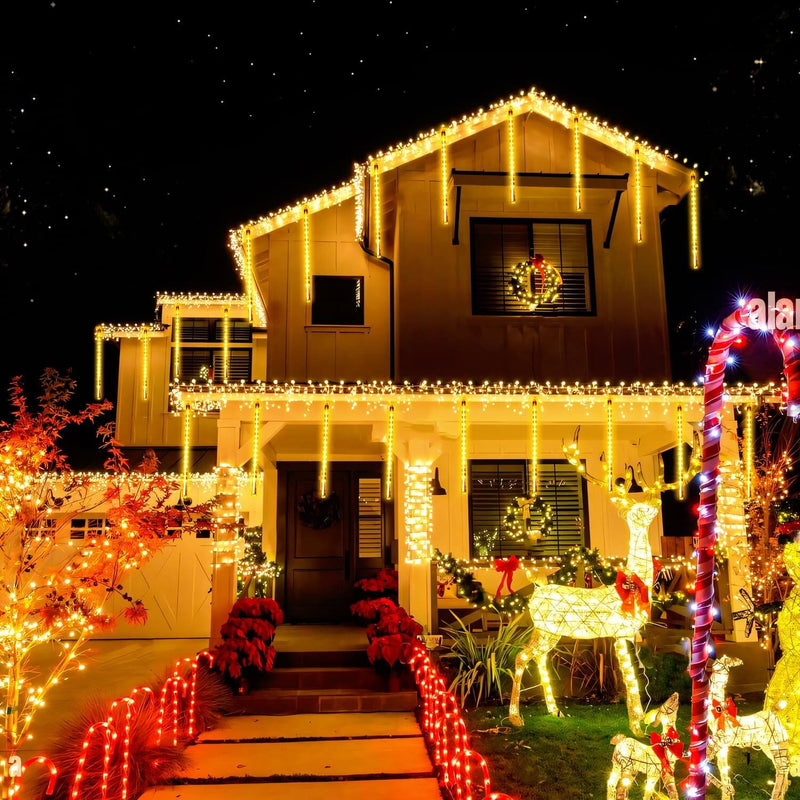 Chuva de Meteoros - Luminárias em LED 08 Tubos 50cm