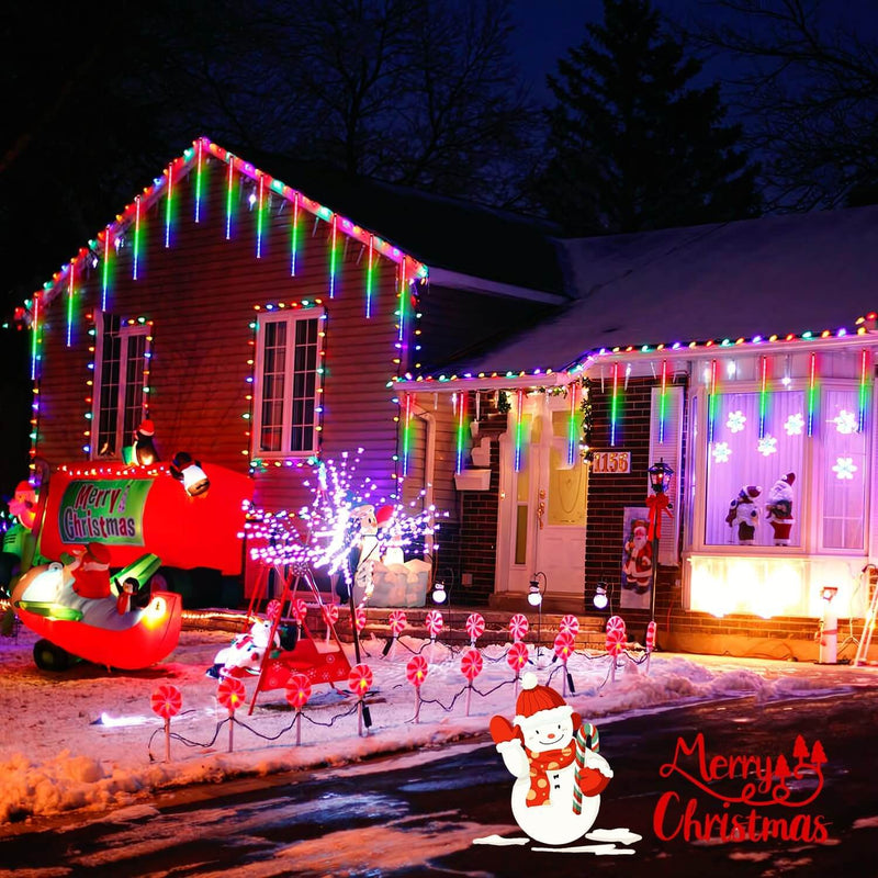 Chuva de Meteoros - Luminárias em LED 08 Tubos 50cm