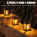 Luminária Para Jardim Solar Retrô Externa Castelo