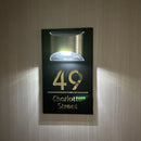 Placa Personalizada Glow Endereço Resdidencial Comercial 3D  c/ Luminaria Solar