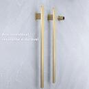 Toalheiro Térmico Inteligente Vertical Atena | Inox com Wi-Fi, Timer e Display Digital