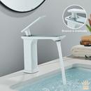 Torneira Para Banheiro Aqua Fusion Short  Quente e Fria Monocomando Cuba Baixa