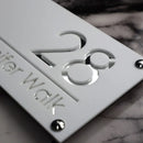 Placa Personalizada de Endereço Residencial/Comercial Elegance