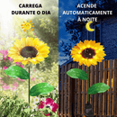 Luminária de Girassol - LED Solar à Prova d'Água