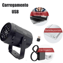 Projetor de Luz de Natal com Efeito de Floco de Neve e Temas Natalinos LED