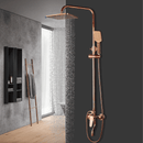 Chuveiro Rose Gold Shower Completo Modelo Coluna Misturador Monocomando