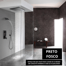 Chuveiro de Teto / Parede RainFall Monocomando Display Digital e Termostato Kit Completo