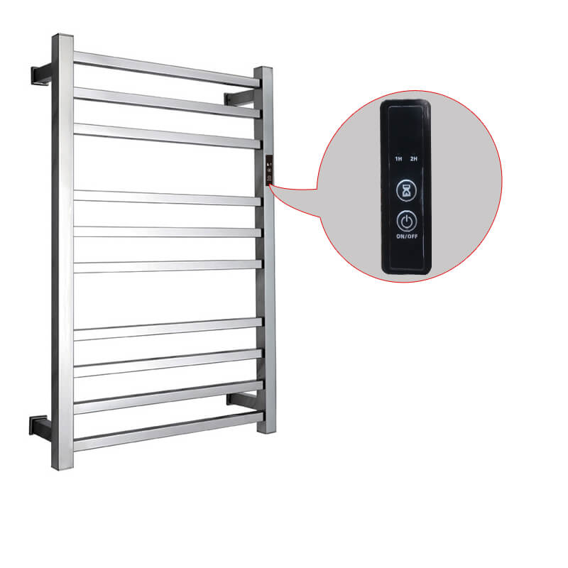 Toalheiro Térmico Cromado com Display Digital e Timer Aço Inoxidável