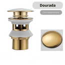 Válvula Click para Cuba de Banheiro - Golden Preto e Cromado