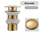 Válvula Click para Cuba de Banheiro - Golden Preto e Cromado