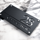 Placa Personalizada de Endereço Residencial/Comercial Elegance
