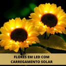 Luminária de Girassol - LED Solar à Prova d'Água