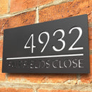 Placa Personalizada de Endereço Residencial/Comercial Elegance