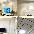 Moldura Espelhada Escovada Aço Inox