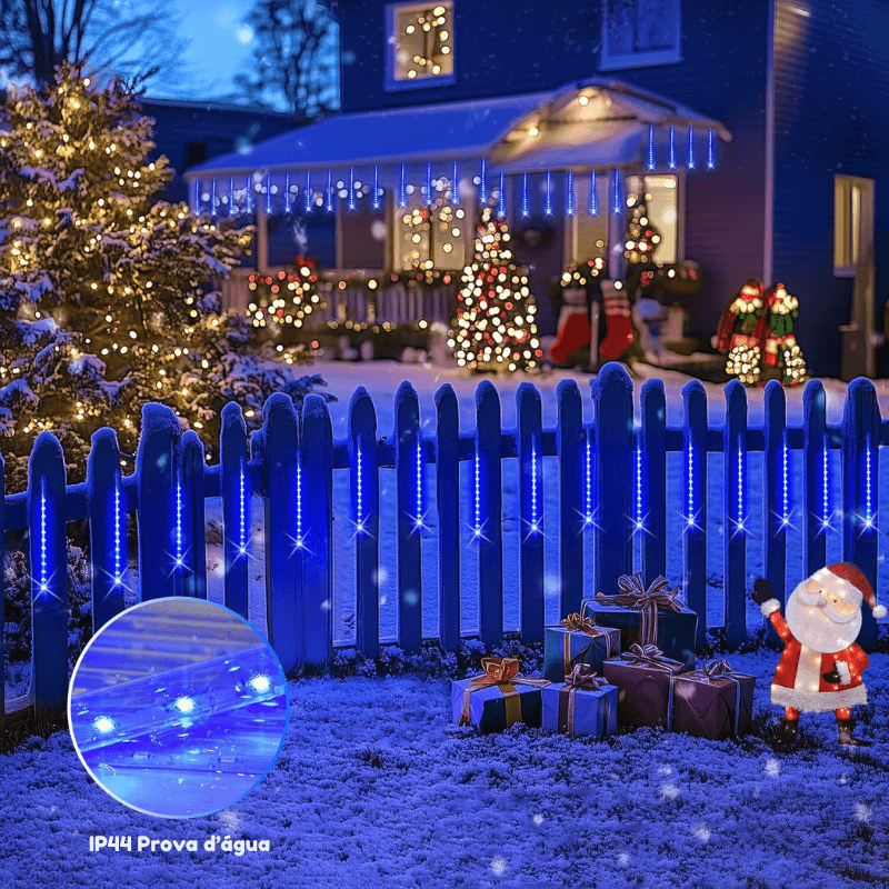 Chuva de Meteoros - Luminárias em LED 08 Tubos 50cm