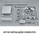 Chuveiro Completo Cromado - Misturador Com Termostato e Display Digital