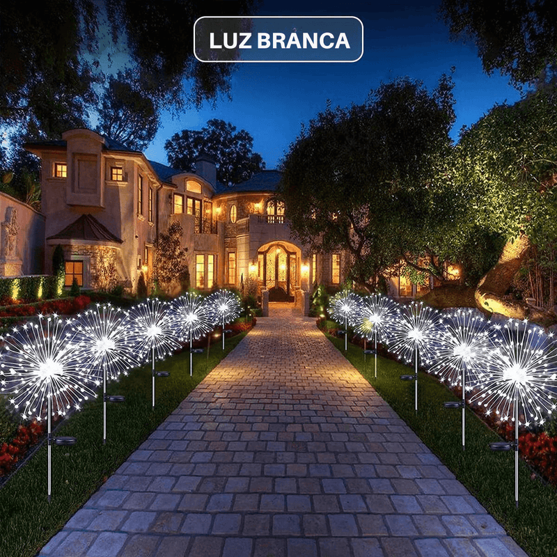 Luzes de Led Firework - Decoração de Festas e Jardins