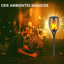 Luminária Balizadora Solar em LED - Solar Flame