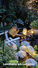 Luminária Solar Regador Encantado - À prova d'água Decoração de Jardim